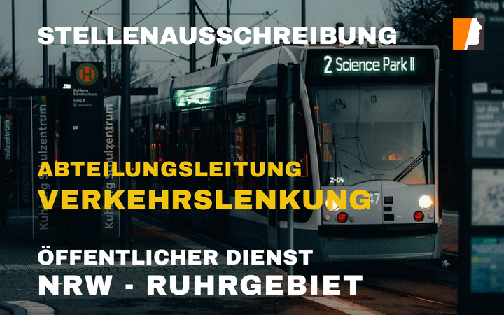 Stellenangebote Abteilungsleitung Verkehrslenkung –  öffentlicher Nahverkehr in NRW