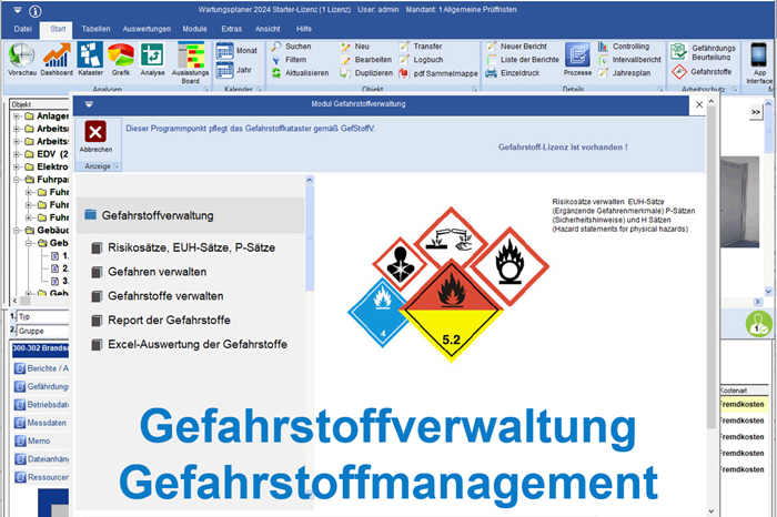 Ddigitale Gefahrstoffverwaltung für Gefahrstoffe mit Sicherheitsdatenblätter